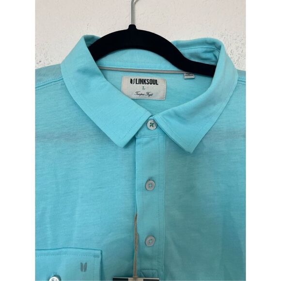 New Linksoul Tempus Fugit Pocket Polo Golf Shirt - Picture 3 of 4